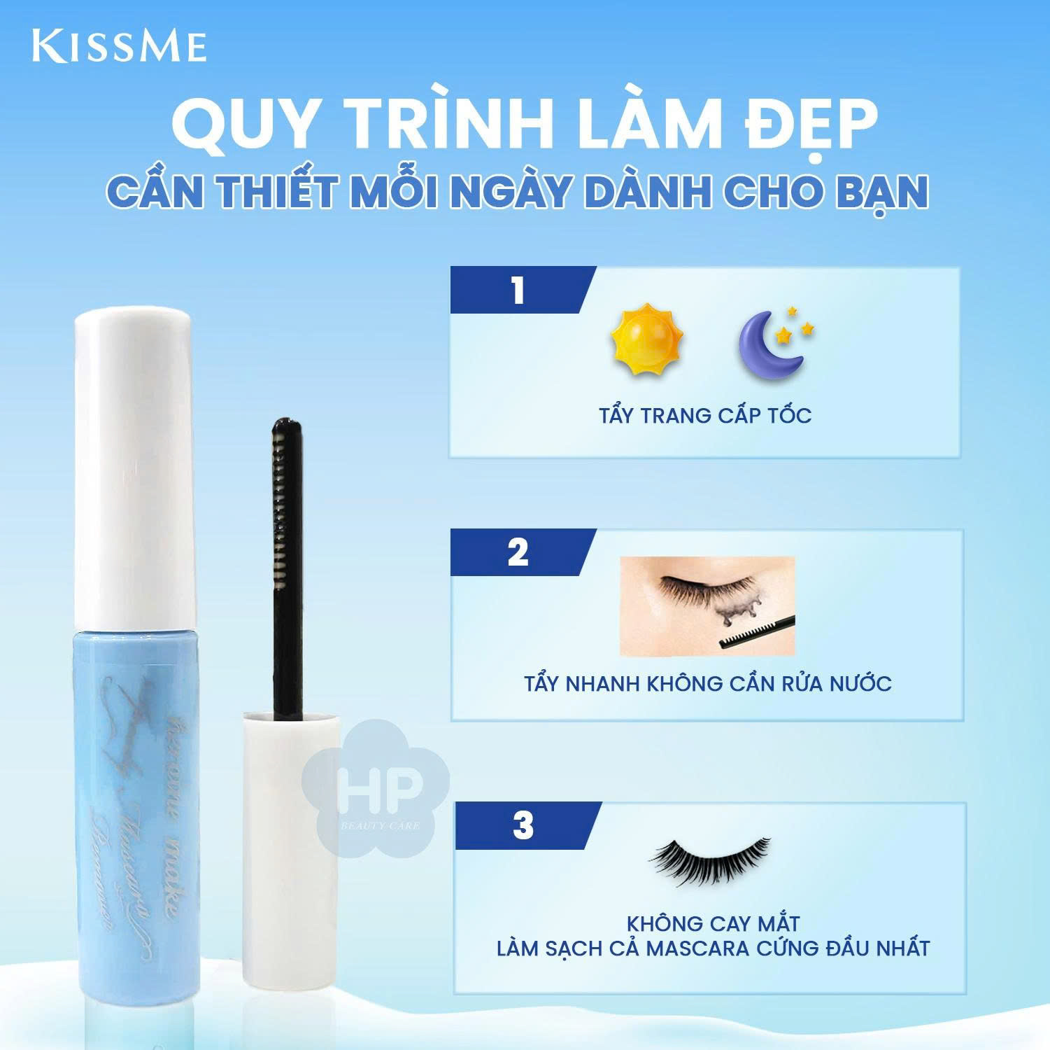 Mascara Mini Làm Tơi Mi Không Lem Trôi Kissme Heroine Make