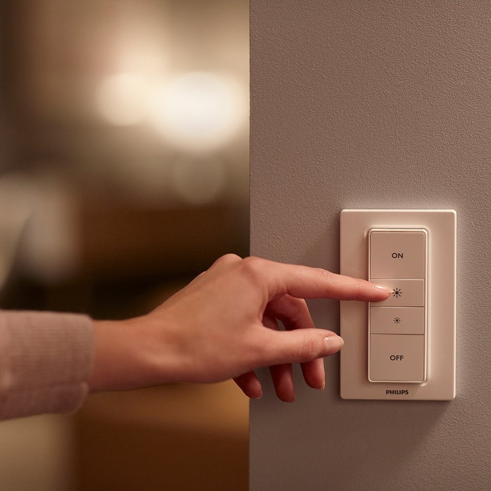 Phím điều chỉnh độ sáng Philips Hue Dimmer Switch (Không dây) - Hàng Chính Hãng