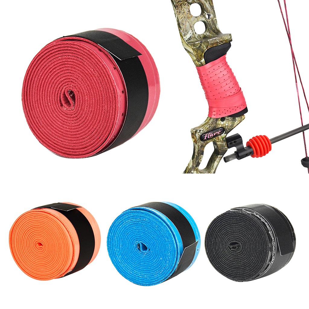 Archery Absorb Sweat Band Bow Riser Handle Grip Tape Nonslip Stretchy Black