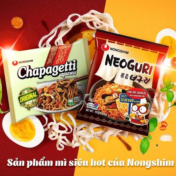 Mì Xào Nongshim Hàn Quốc - Dạng Gói - Nhiều hương vị lựa chọn