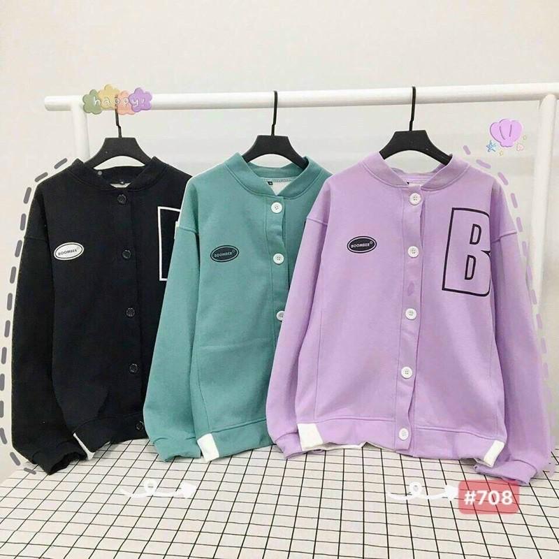 50K - Áo Khoác Nỉ Bông Cardigan BOOMBER Nam, Nữ Unisex (5 Màu) - CDGBOOMBER