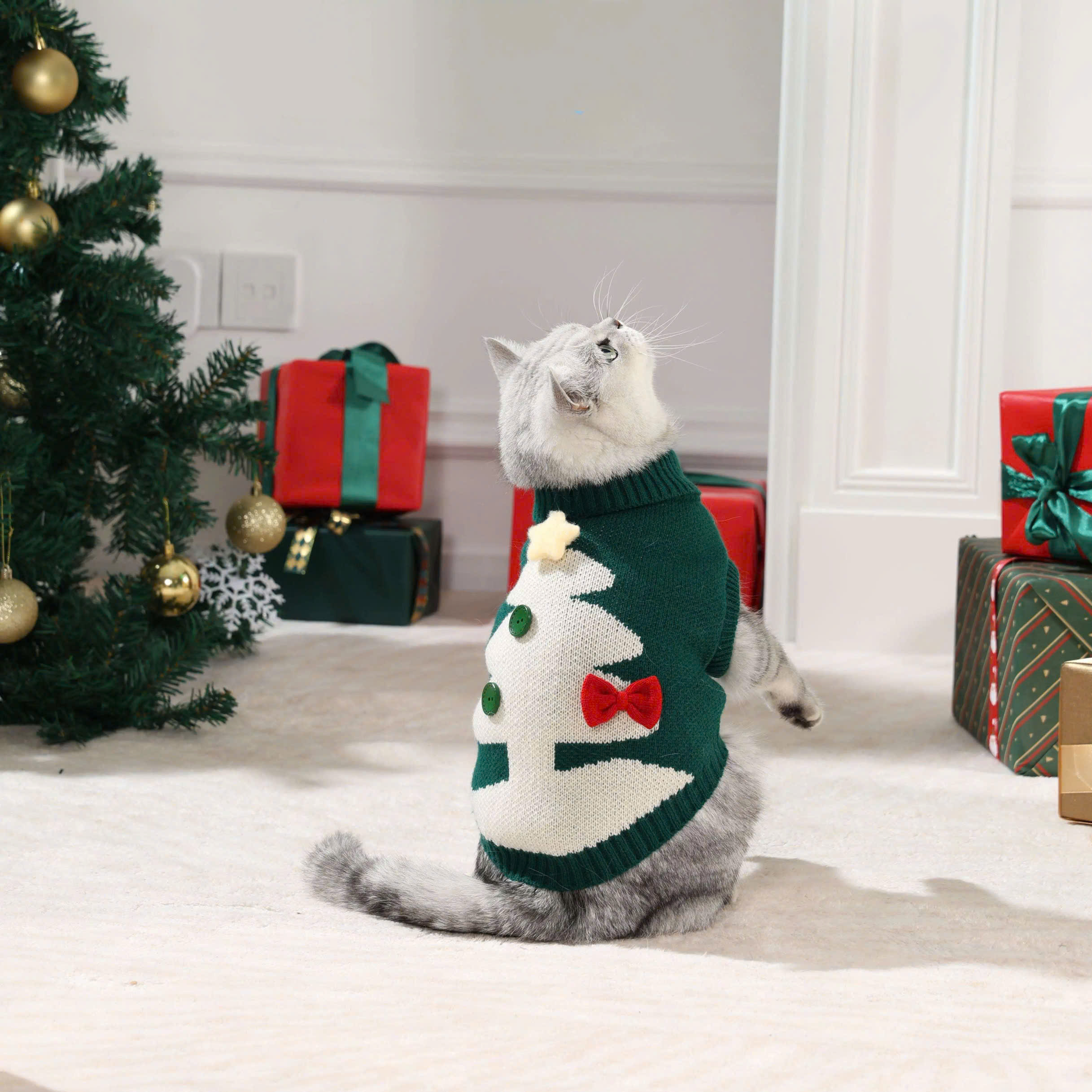 ÁO THUN NOEL SANG TRỌNG 02 TỪ 0.5-11KG DÀNH CHO THÚ CƯNG CHÓ MÈO