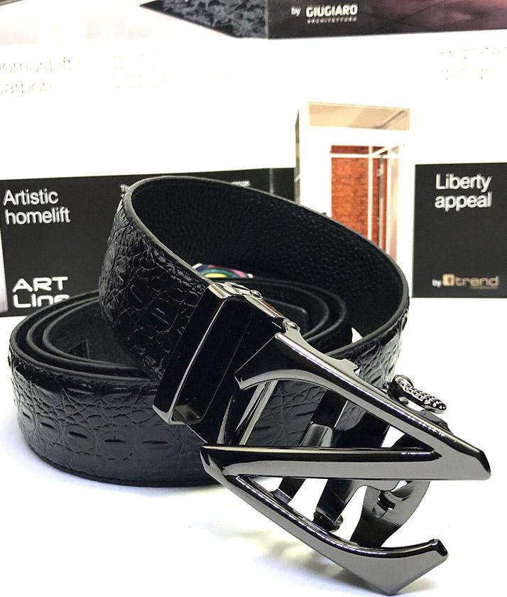 Thắt lưng/ dây nịt nam khóa tự động vân cá sấu có hộp đựng theo kèm LOẠI 1