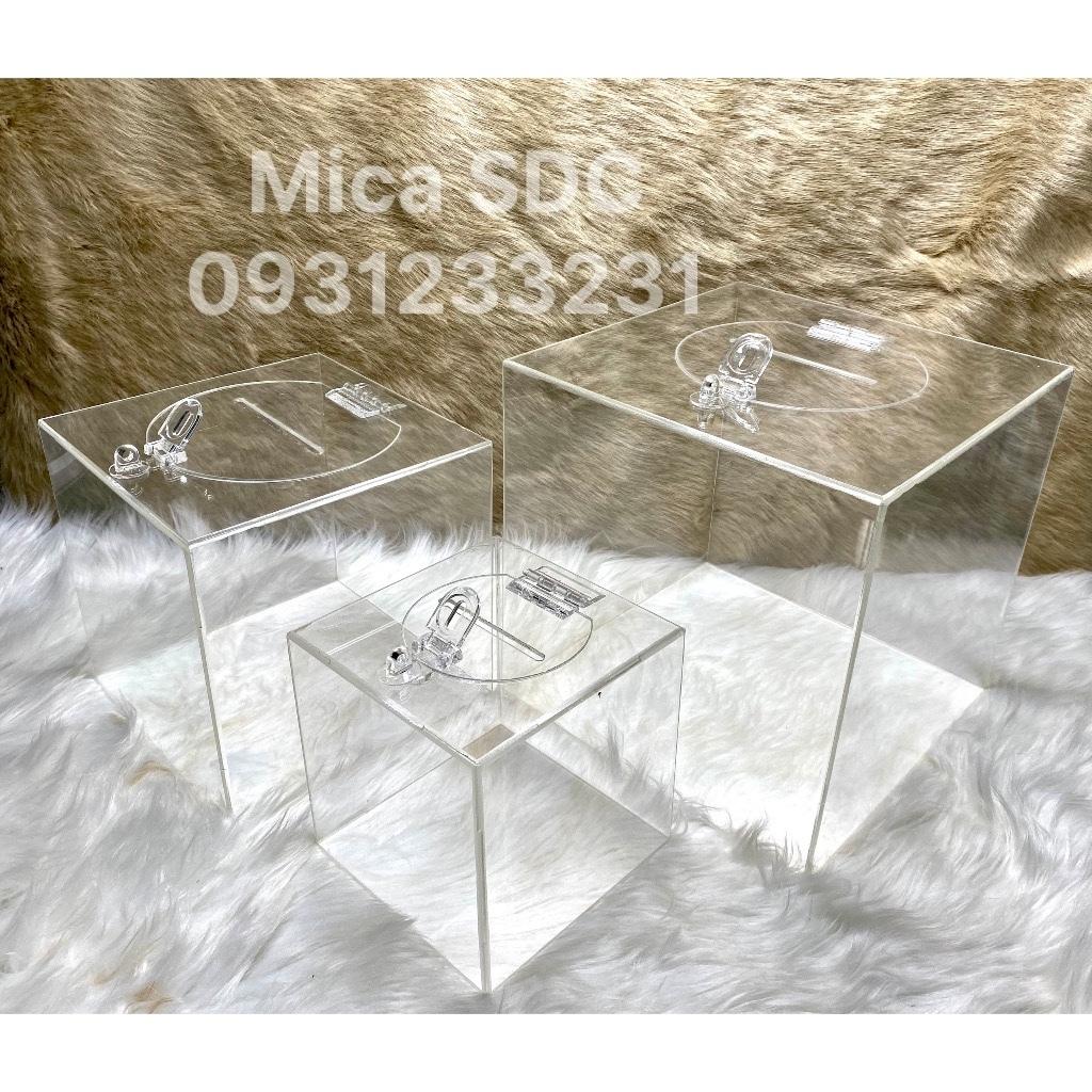 Acrylic Thùng từ thiện - Hòm thư góp ý bằng mica - Thùng phiếu bằng mica , Acrylic