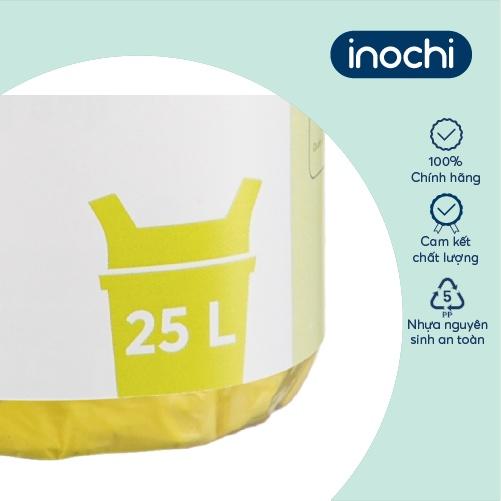 Túi rác tiện dụng inochi -  Soji 25L x 28 túi (Size M) Hương Chanh có quai cầm