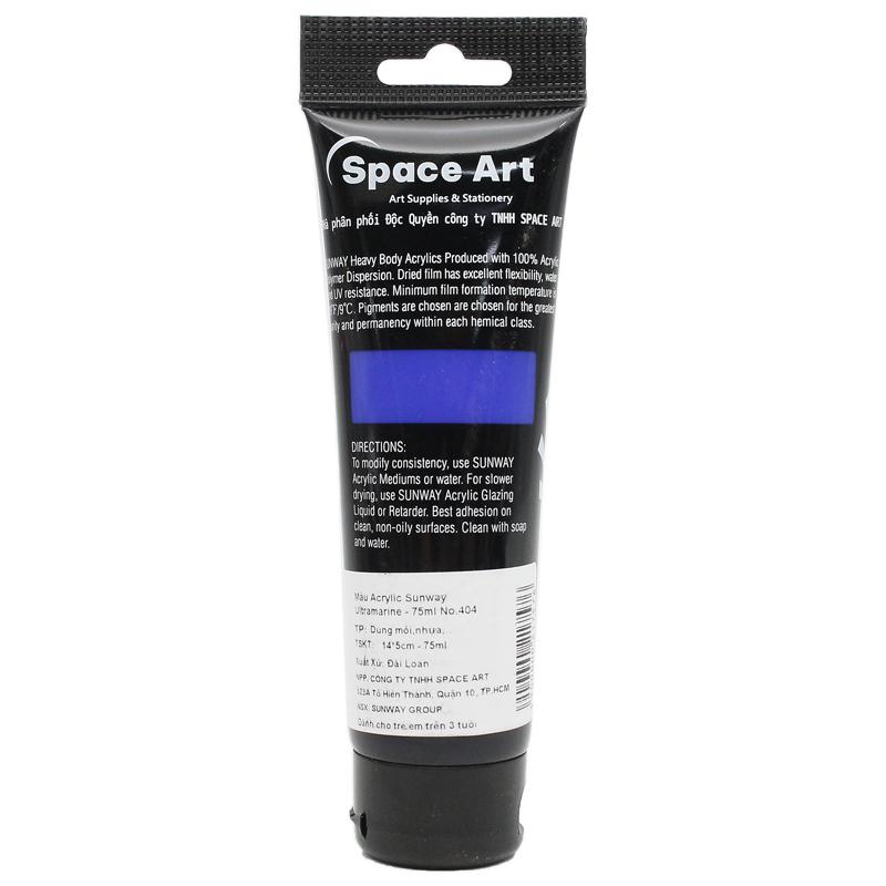 Tuýp Màu Vẽ Acrylic 75 ml - Sunway No.404 - Ultramarine