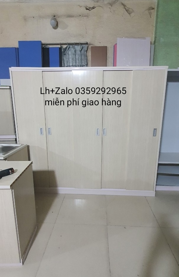 Tủ nhựa đài Loan 5 cánh cửa lùa