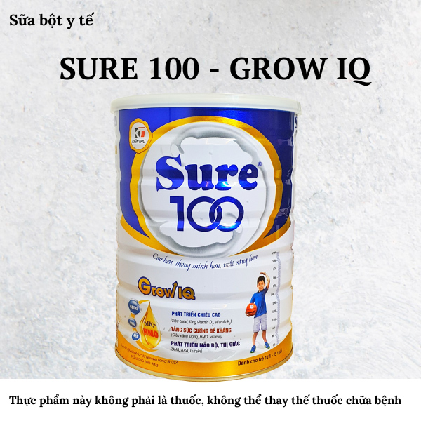 Sure 100 - Grow IQ Hộp 900g