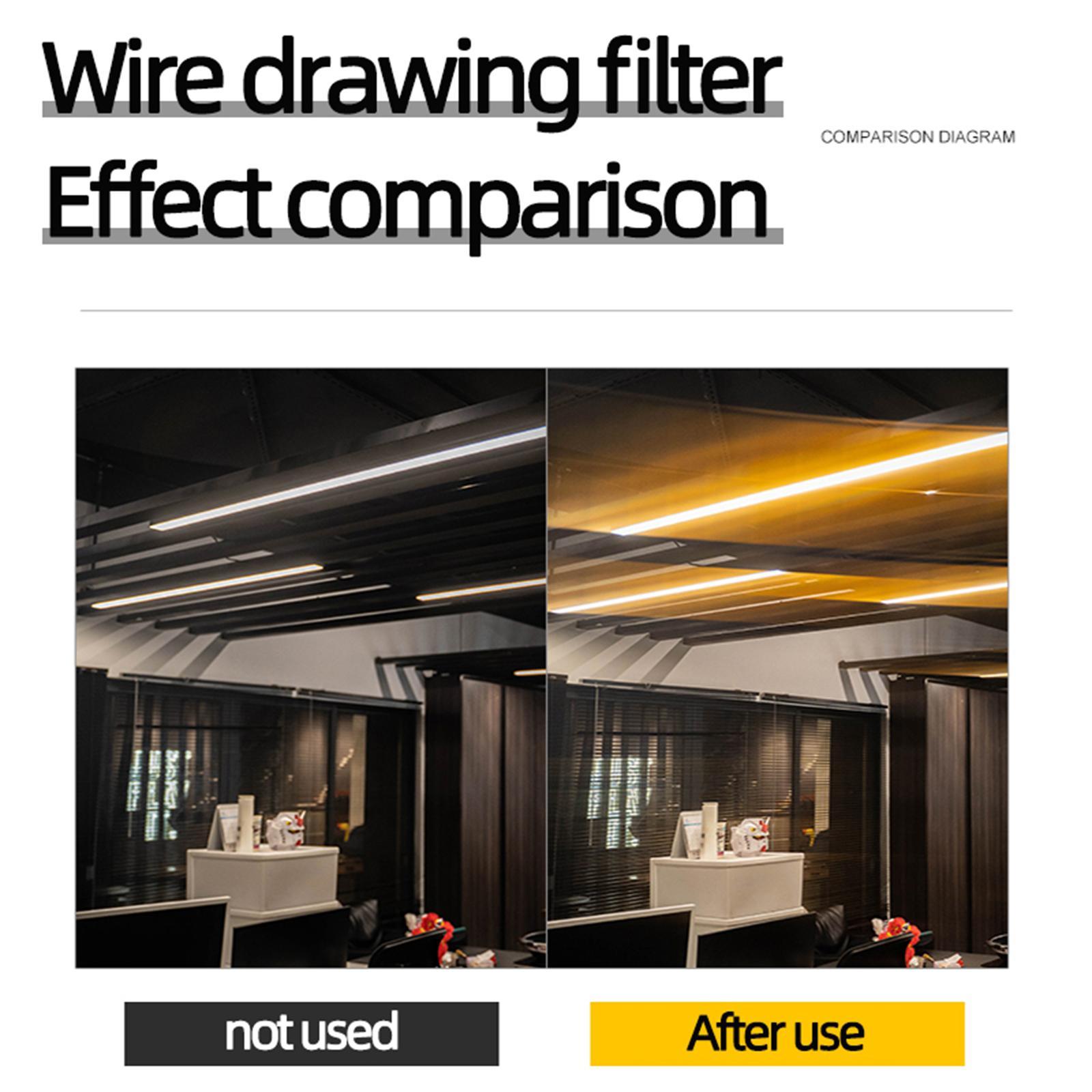 Photography Tool Blue Brushed Filter Light Effect filter Filter for DSLR Cinematice Video