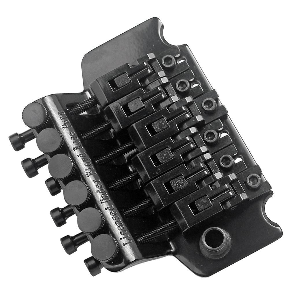 6 Dây Đôi Tremolo Cầu Yên Cầu Bộ cho Đàn Guitar Điện Đen