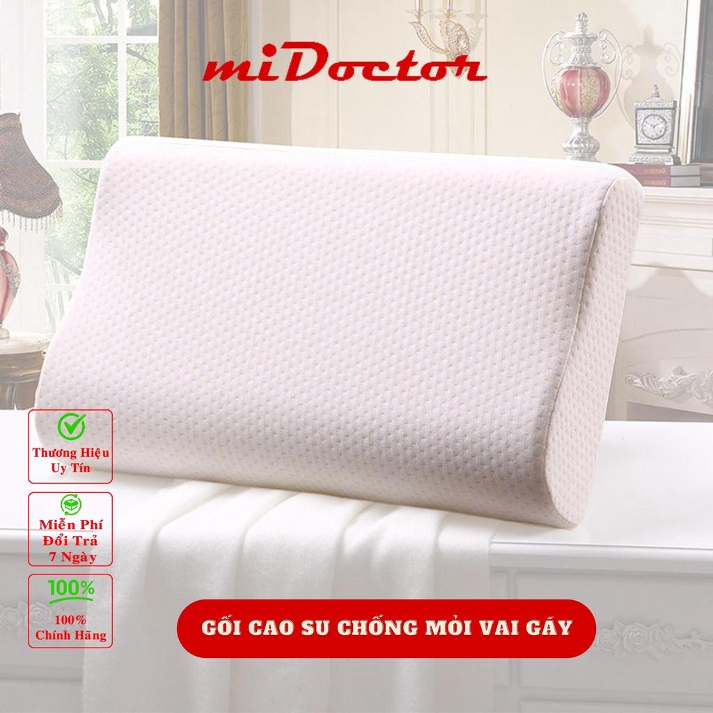 Gối Cao Su Non Chống Đau Cột Sống Dành Cho Người Hay Ngủ Ngáy miDoctor Kích Thước 50 x 30 x 10cm