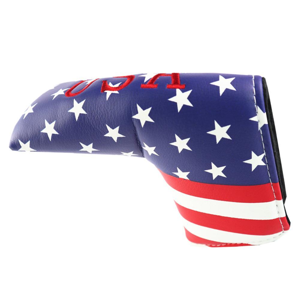 2x Golf Putter Head Cover Headcover Golf Lightweight PU Leather