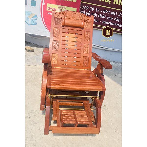 Ghế nhựa thư giãn gỗ gõ đỏ sang trọng- GD001