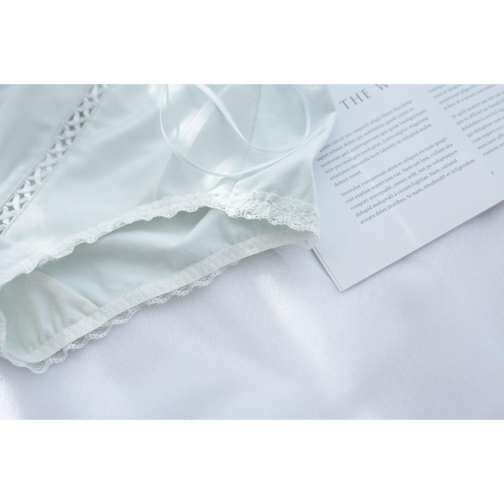 Quần Lót Nữ Cotton Phủ Lụa Satin Ngang Eo Xuất Đông Âu Hàng Loại Đẹp.