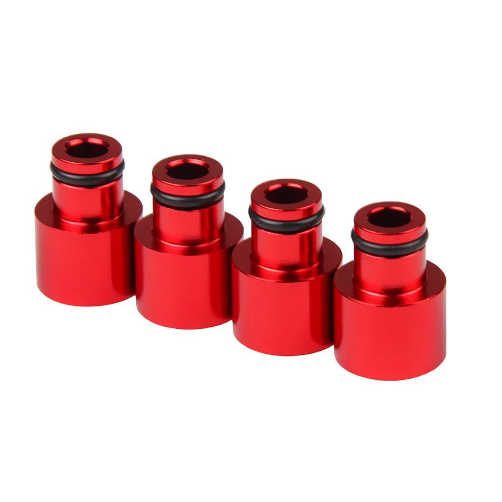 8pcs Fuel Injector Adapters Replace for Car Blue Red