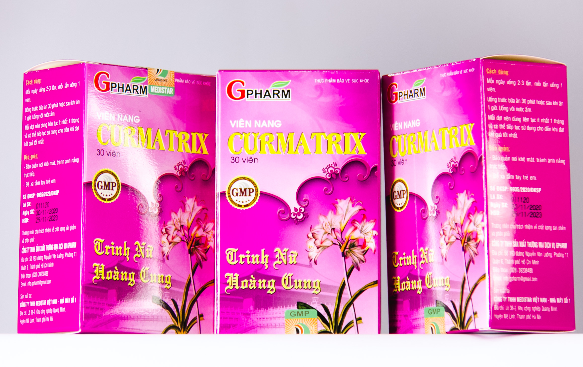 Thực phẩm bảo vệ sức khỏe Viên uống CURMATRIX Hỗ trợ giảm sự phát triển của u xơ, giúp giảm các triệu chứng hạn chế nguy cơ u xơ tử cung