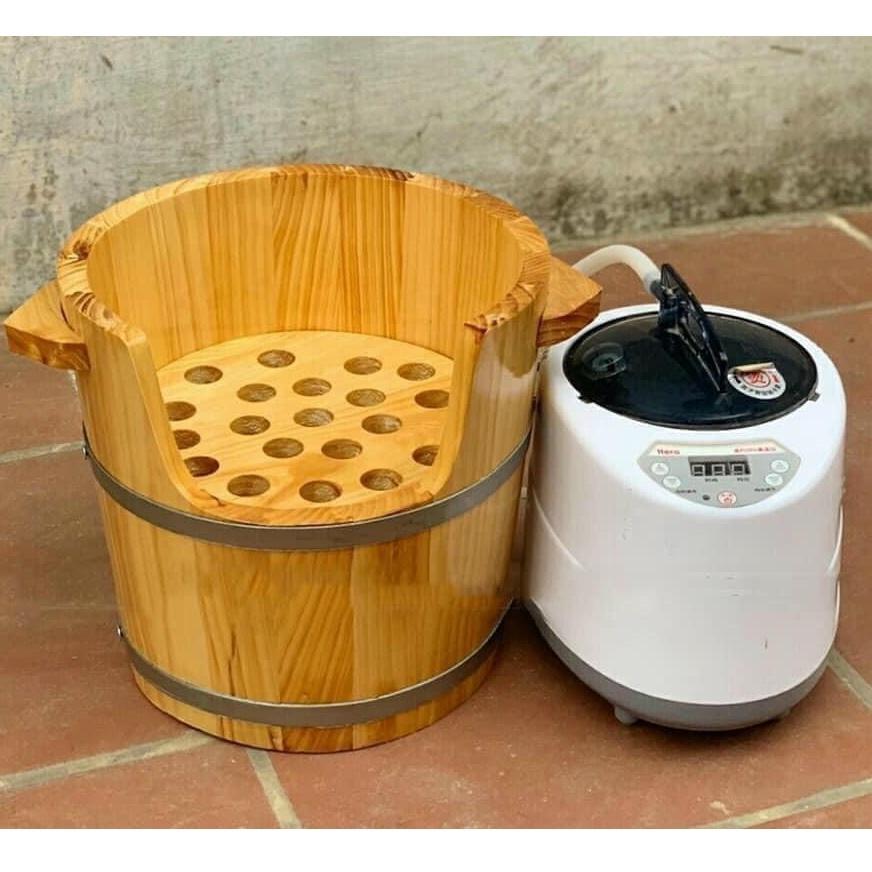 Bồn Xông Đầu Gỗ Dưỡng Sinh