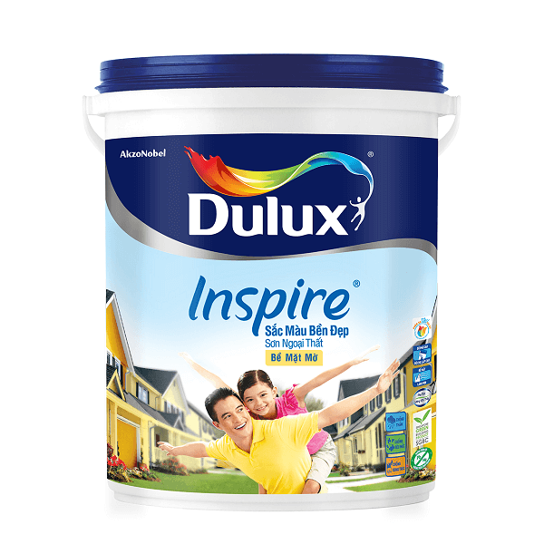 Sơn Nước Ngoại Thất Dulux Inspire Z98 Sắc Màu Bền Đẹp Bề Mặt Mờ GIÚP Chống Thấm Vượt Trội Bảo Vệ Bề Mặt Tường, Chống Nấm Mốc (MÀU TRẮNG)