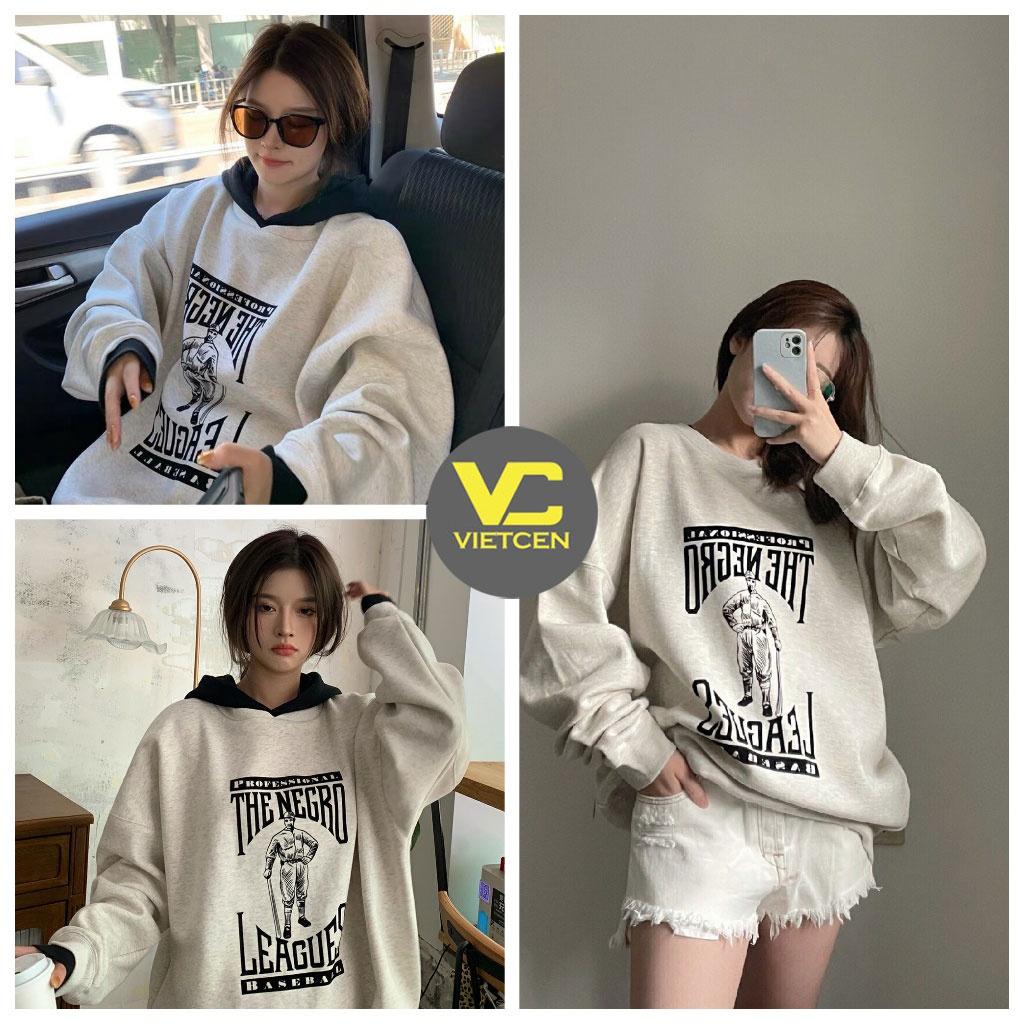 Áo sweater Unisex NEGO áo hoodie form rộng Hàn Quốc - Áo nỉ siêu dày tay form rộng unisex cho cả nam nữ