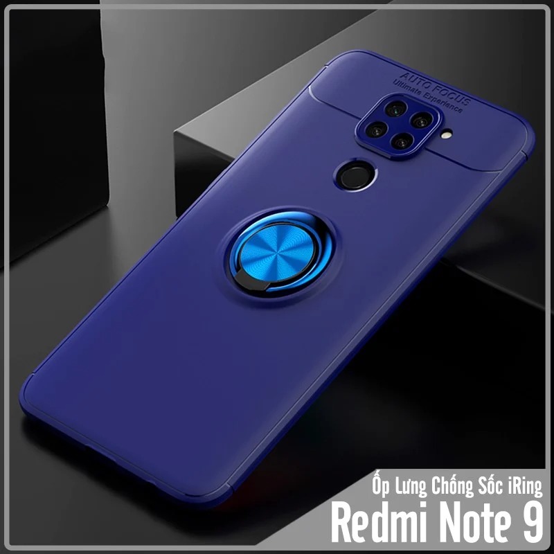 Ốp lưng cho Xiaomi Redmi Note 9 - Redmi 10X 4G chống sốc iRing Auto Focus - hàng nhập khẩu