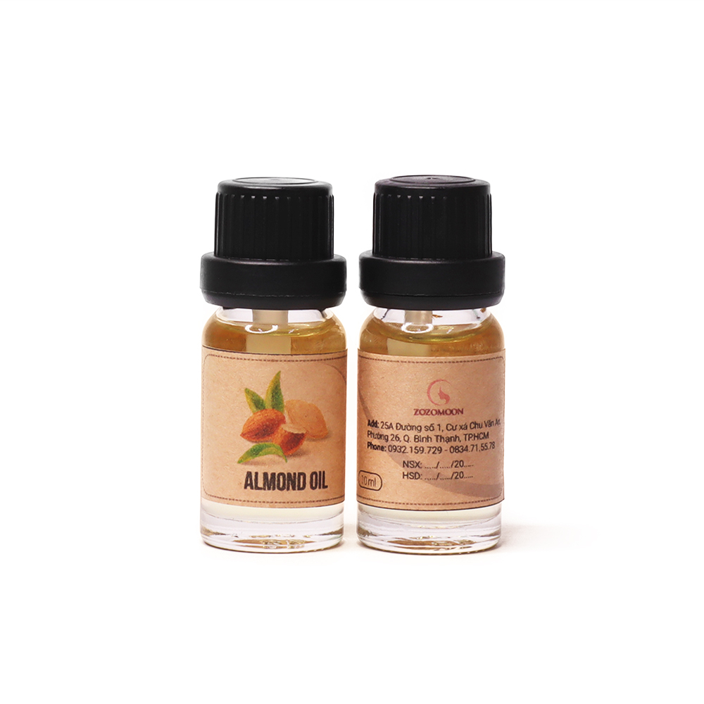 Dầu hạnh nhân ngọt - Sweet Almond Oil - Zozomoon (10ml)