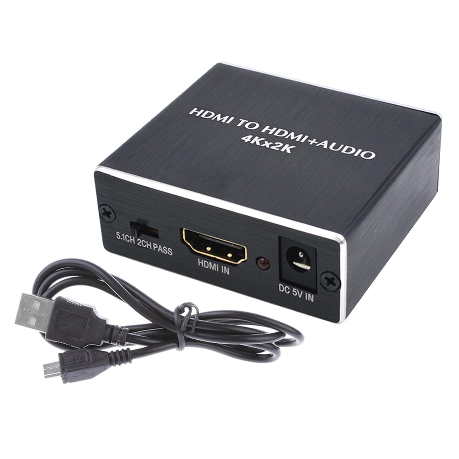 4Kx 2K HDMI To HDMI Extractor Optical SPDIF +3.5mm Audio Splitter Adapter