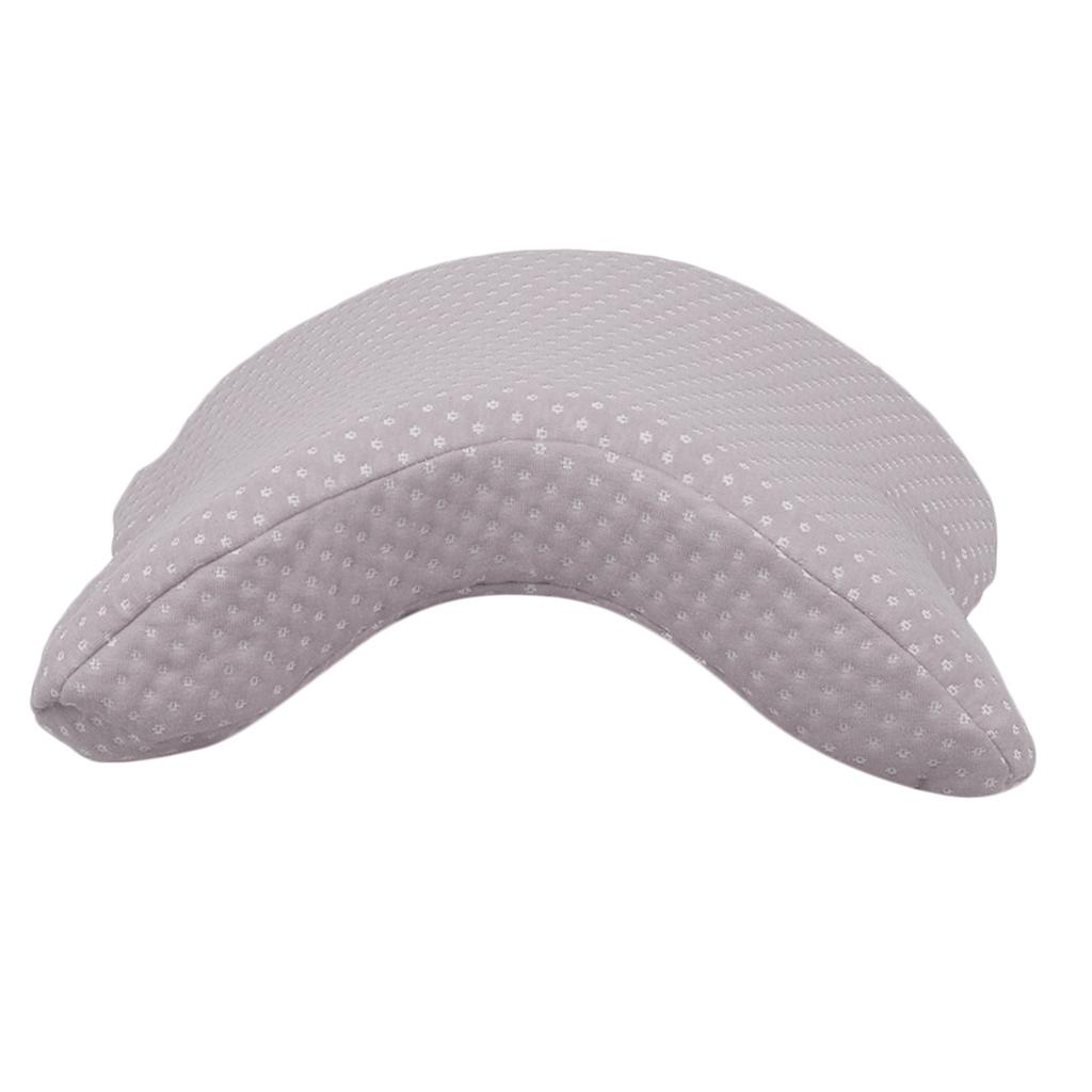 2x Hand Pillow U Shaped Arch Neck Pillow Plain Color for Naps Work Sofa