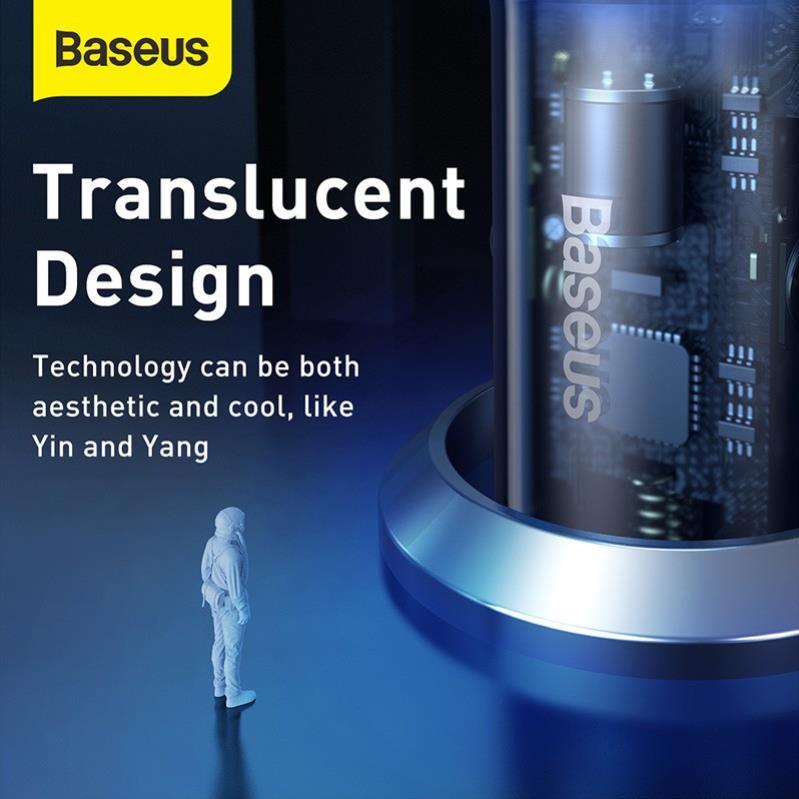 Baseus -BaseusMall VN Tẩu sạc nhanh công suất cao 65W Baseus Particular Digital Display QC+PPS Dual