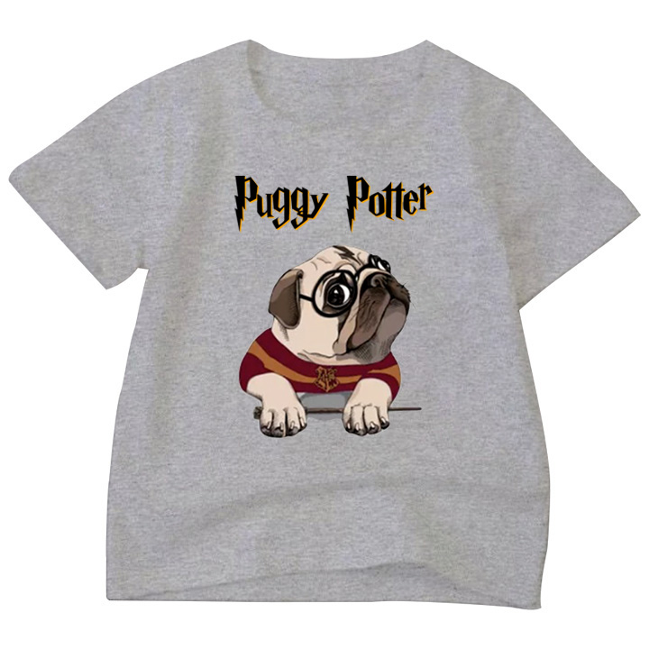 Áo thun Bé Gái, trai loại 1 | chất cotton | Thoáng Mát | 6-45kg | puggy potter | BTM79