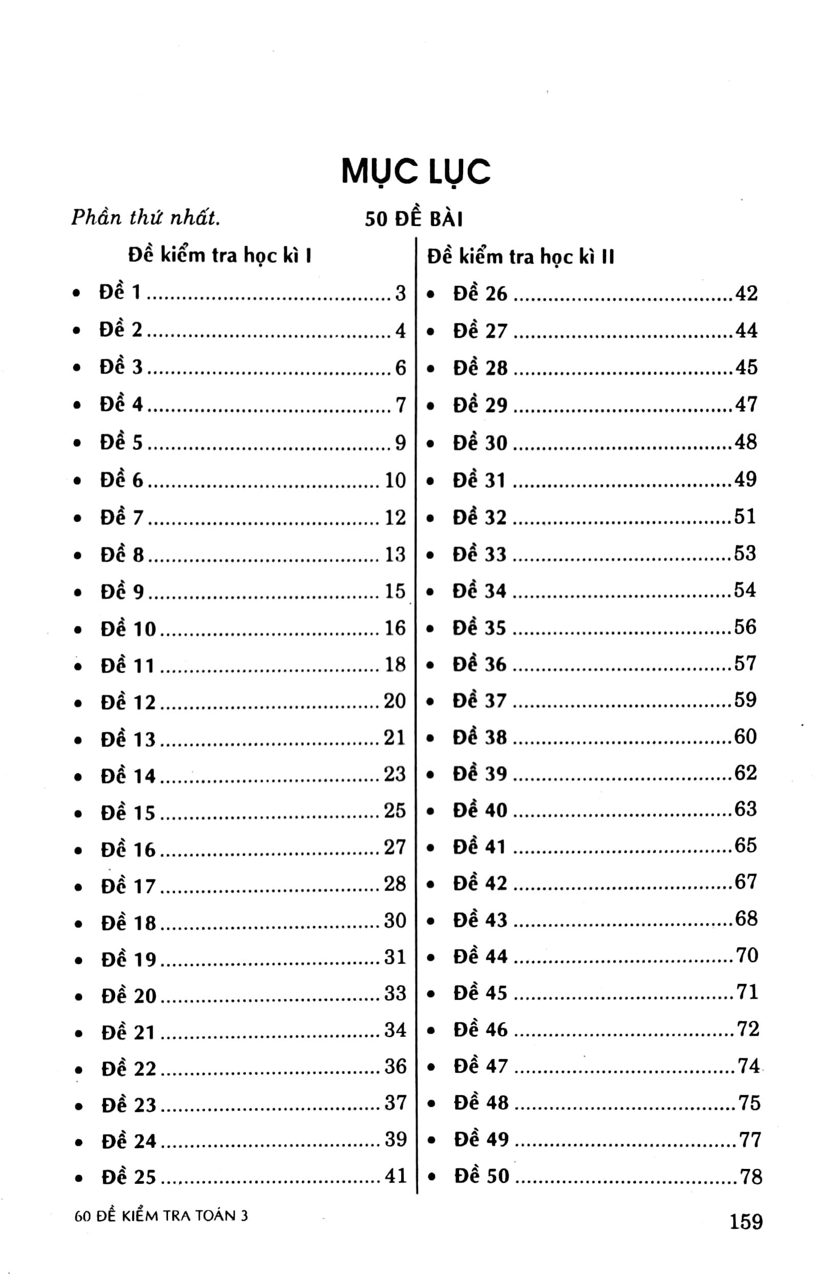 60 Đề Kiểm Tra Toán 3