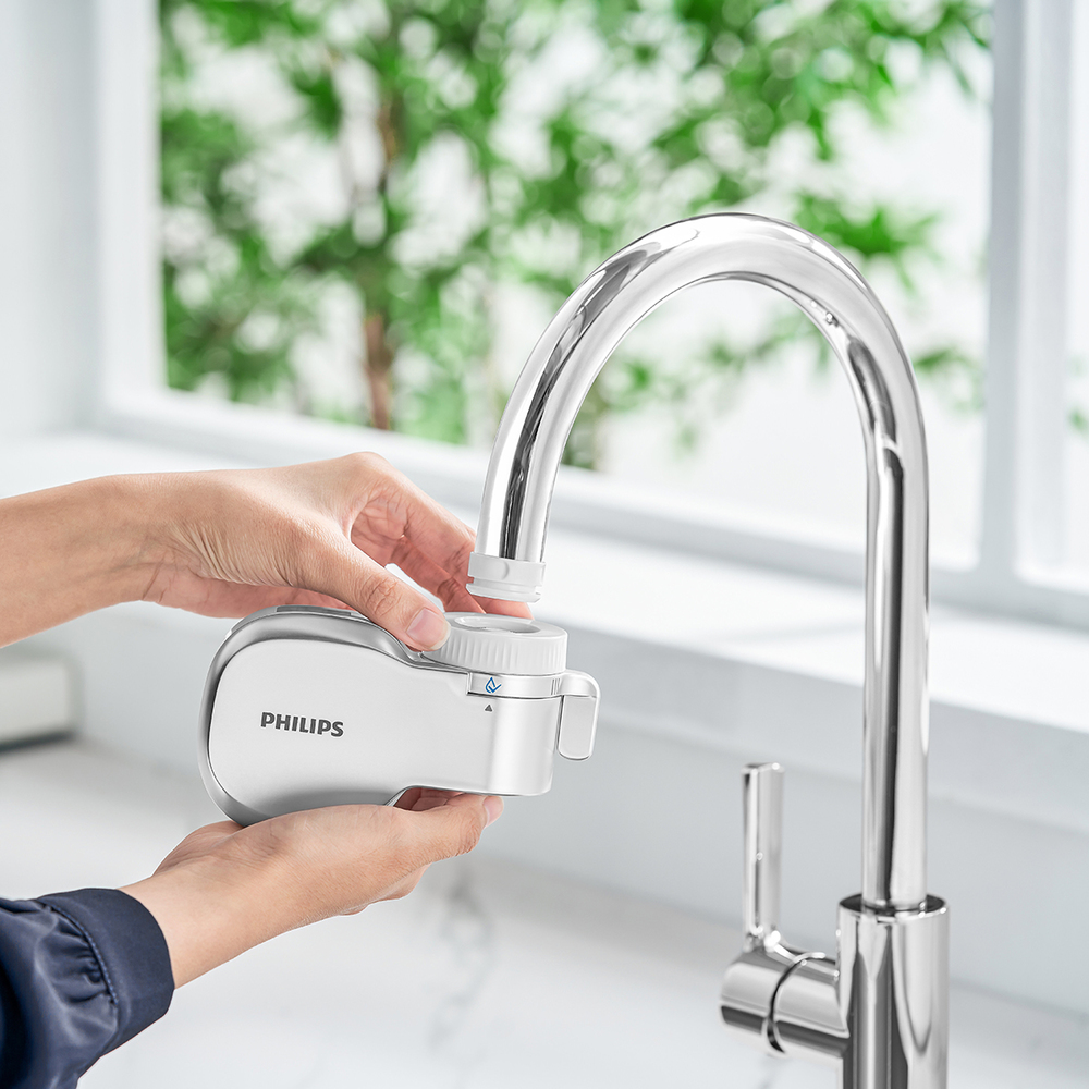 [HÀNG CHÍNH HÃNG]  Bộ thiết bị lọc nước tại vòi Philips AWP3705