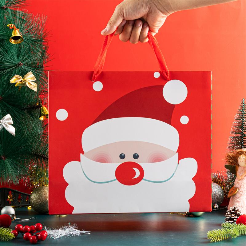 StoBag 5 Chiếc/10 Cái Ông Già Noel Giáng Sinh Tặng Năm Mới Đảng Kẹo Chocolate Cookie Bao Bì Túi Xanh/Đỏ Trẻ Em DIY Ủng Hộ