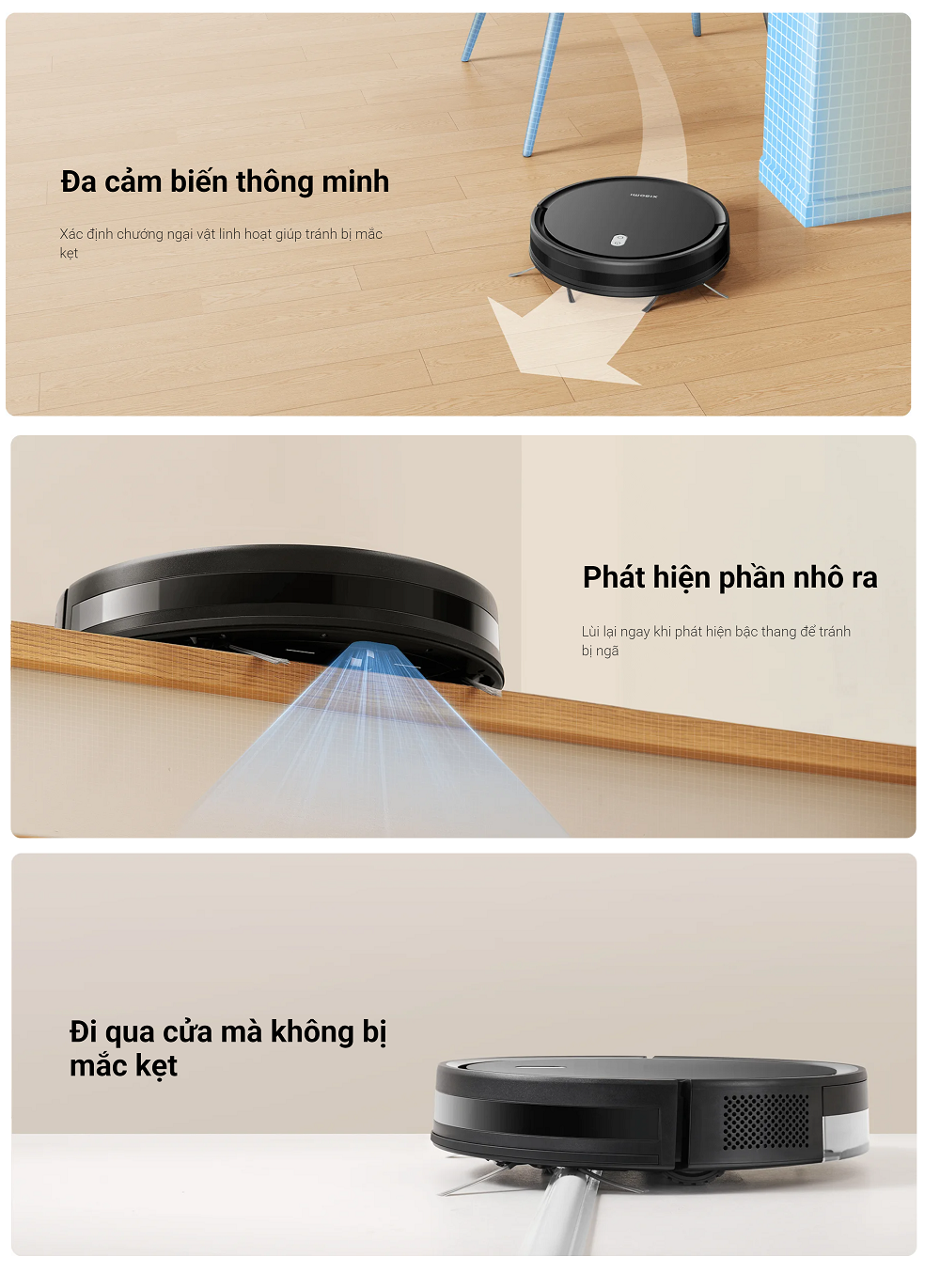 Robot hút bụi lau nhà Xiaomi Robot Vacuum E5 - Hàng chính hãng