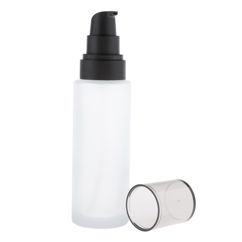 Chai Thủy Tinh Rỗng Lotion Cream Pump Travel Travel Refillable Serum Container