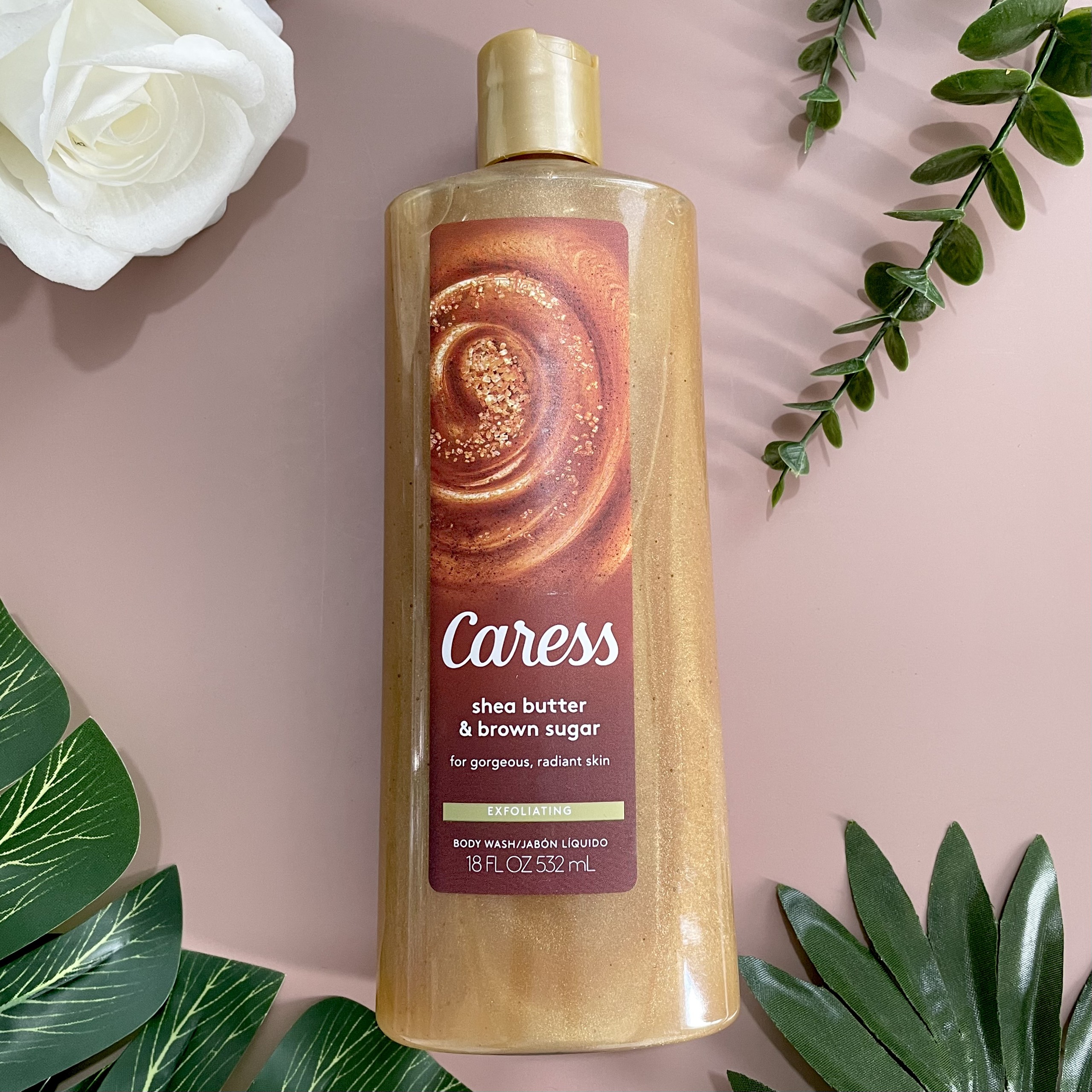 Sữa Tắm Caress Lưu Hương Nước Hoa Shea Butter And Brown Sugar 532ml Hàng Nhập Mỹ