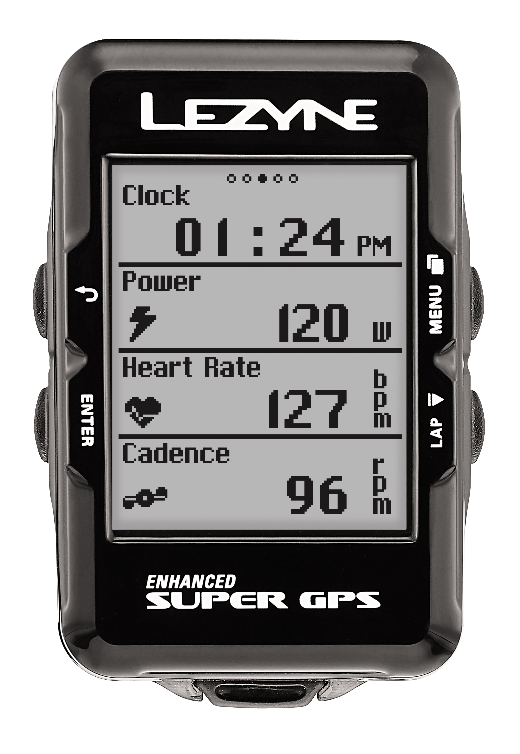 Đồng Hồ Đo Tốc Độ Lezyne Super GPS (Đen)