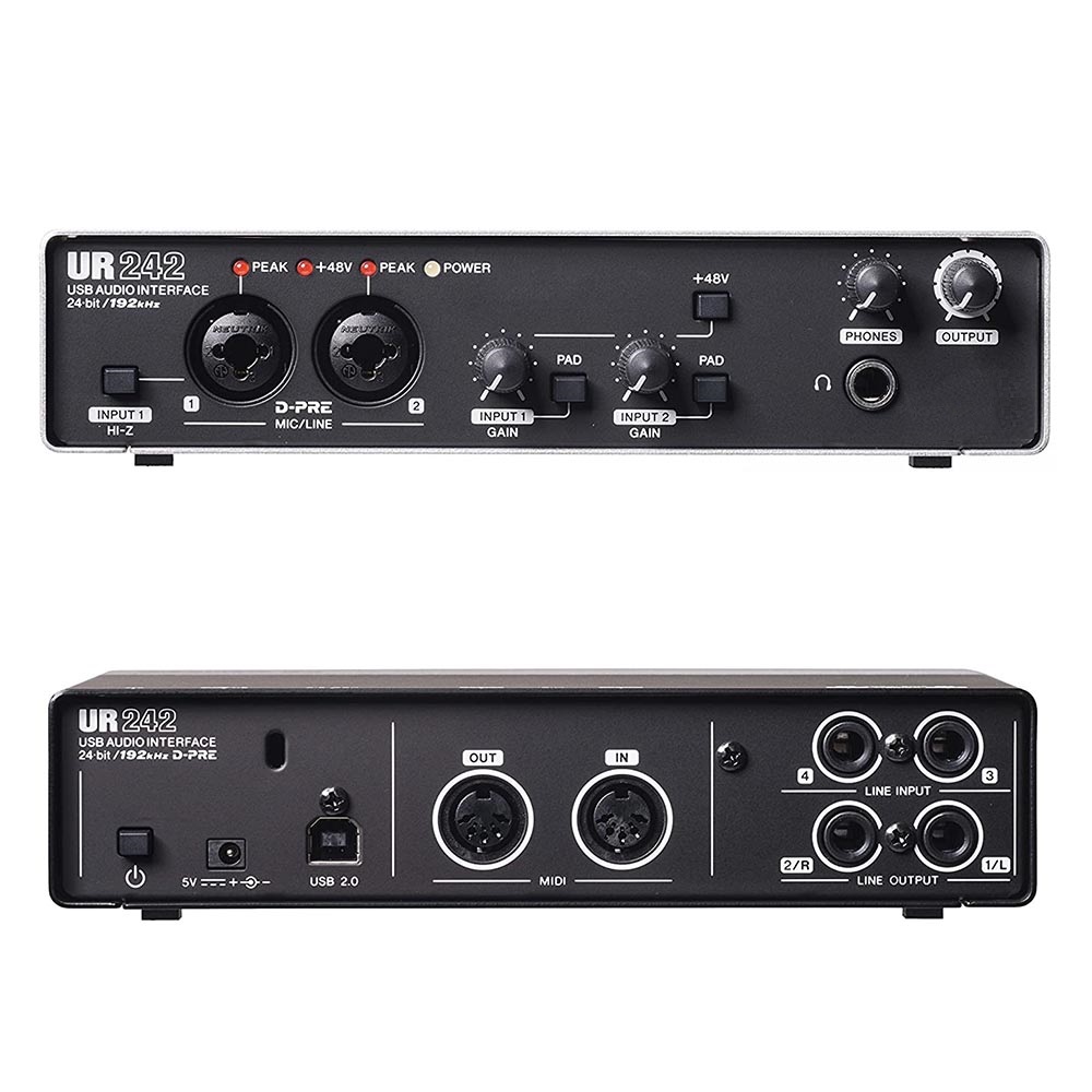 Sound card âm thanh steinberg ur242 audio interface - thu âm hát live stream ( hàng chính hãng LIKE NEW )