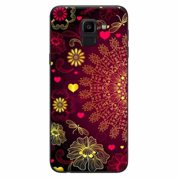 Ốp Lưng Dành Cho Điện Thoại Samsung Galaxy J6 2018 - Mandala Đỏ