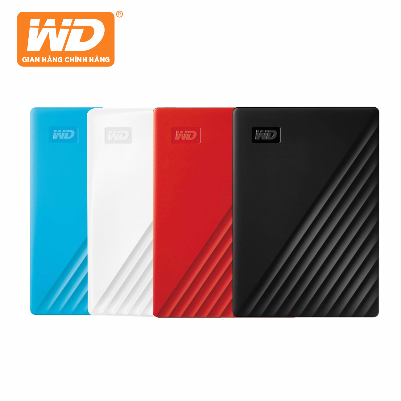 Ổ Cứng Di Động WD My Passport 1TB 2.5 USB 3.2 - WDBYVG0010B-WESN - Hàng Chính Hãng