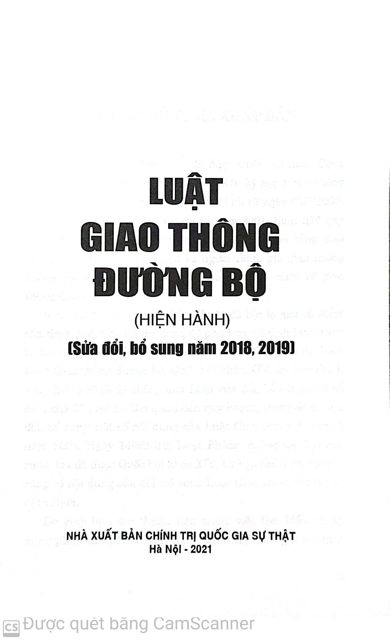 Luật giao thông đường bộ