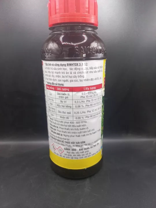 Thuốc trừ sâu sinh học BinhTox 3.8EC 400ml