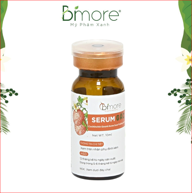 Serum gấc Bimore ngừa thâm mụn sáng da vượt trội_chai 10ml