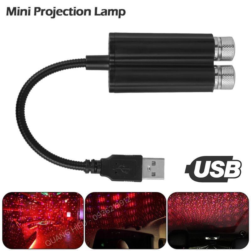 Cặp Đèn Led Hắt Trần Sao Trang Trí Nội Thất Ô Tô, Phòng Khách, Phòng Ngủ Cổng USB