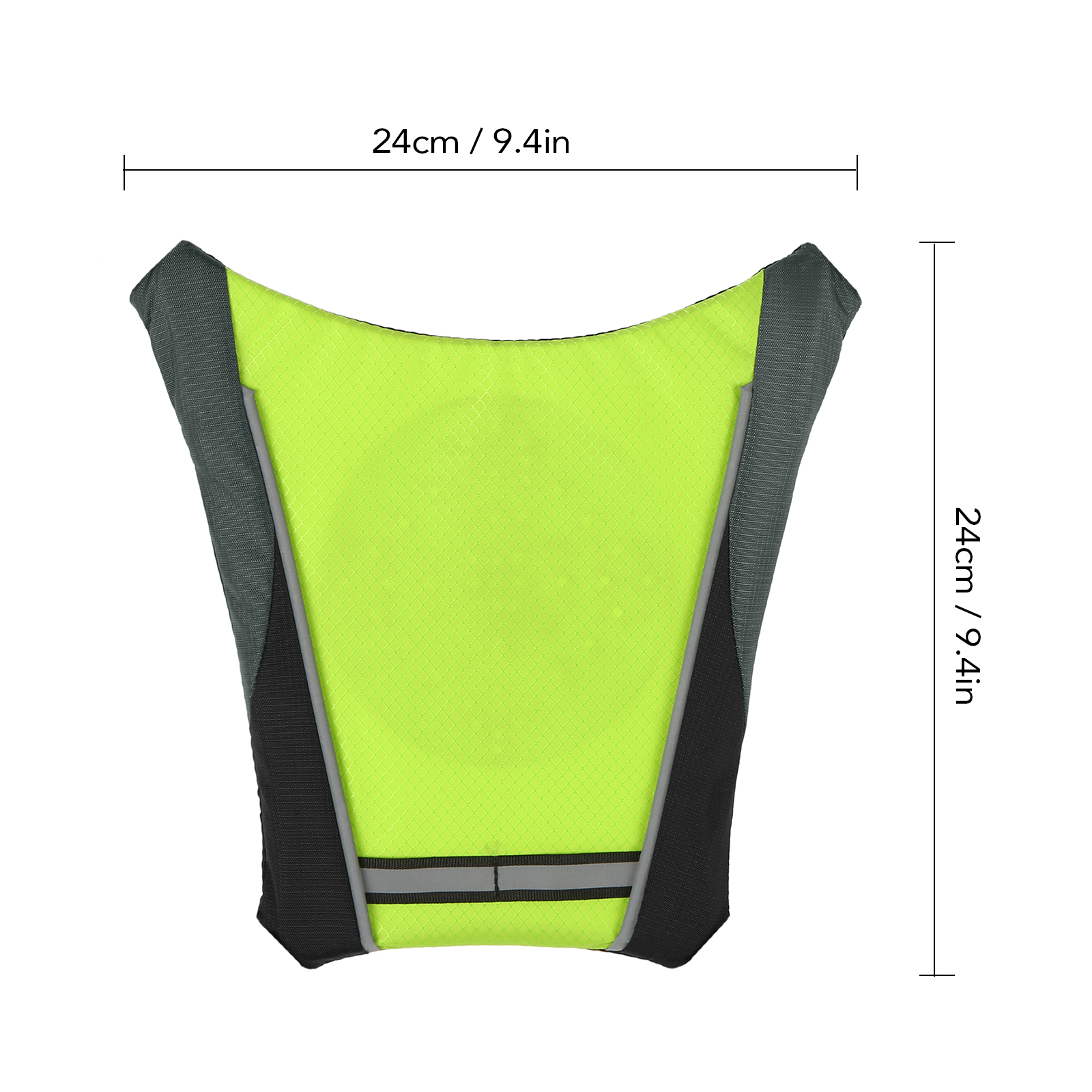 Dây đai phản quang có đèn led báo chỉ đường, sạc USB