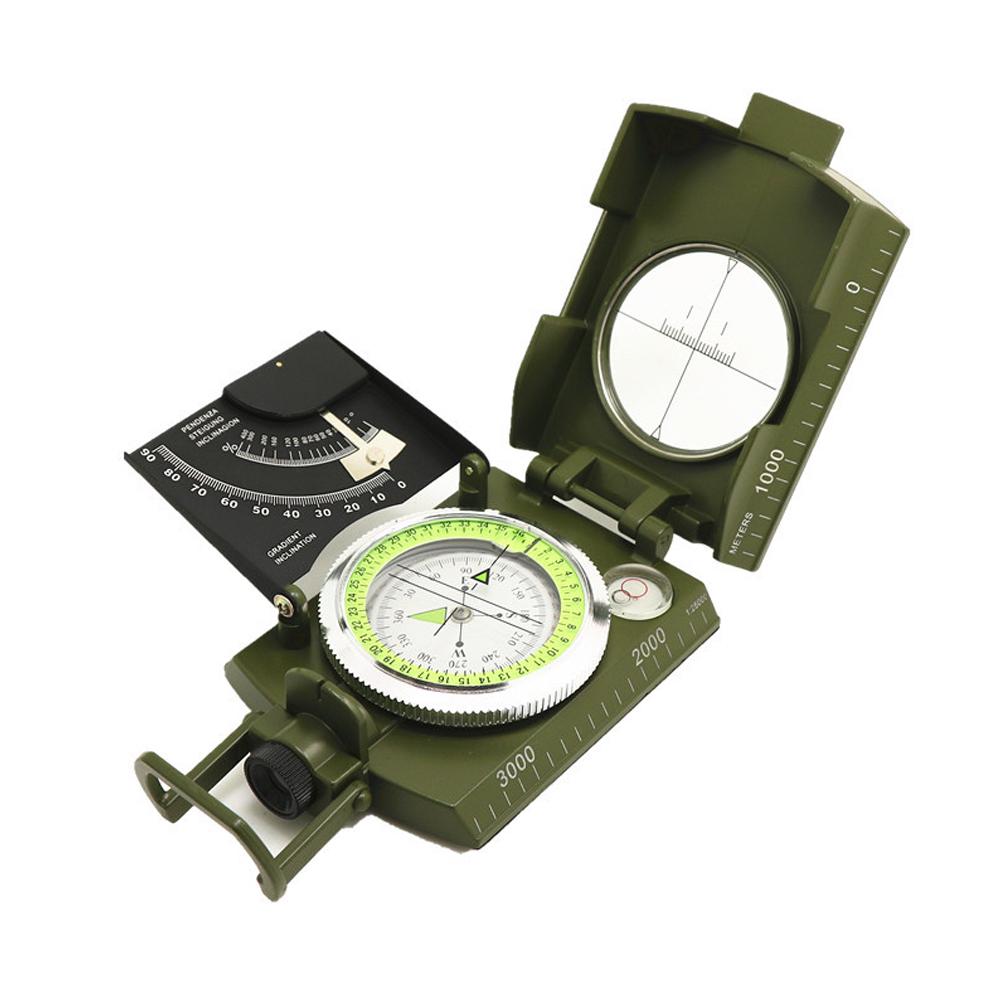 K4074 Multifunctional Compass Survival Orienteering Compass Sightings Navigation Compass Waterproof Gradiometer Inclinometer for Camping Hiking Adventure Tacticals Training