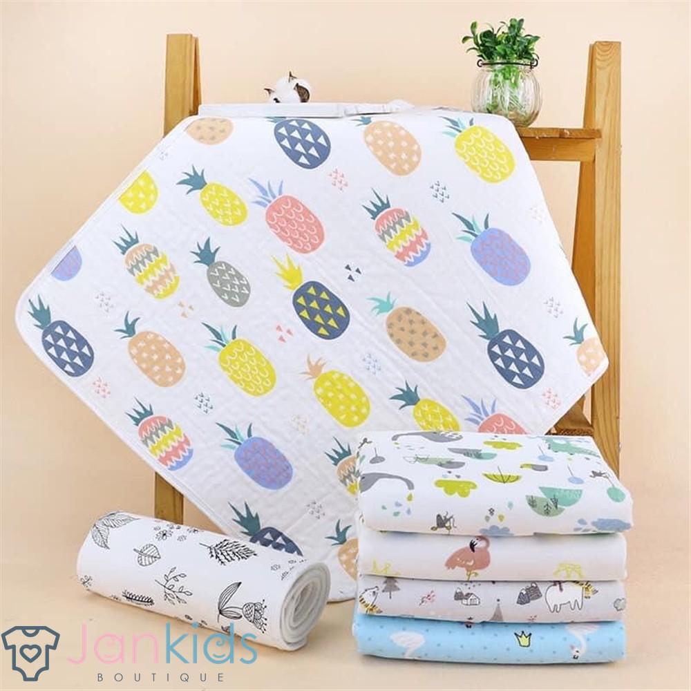 Lót chống thấm sợi tre 5 lớp cho bé kích thước 50x70cm