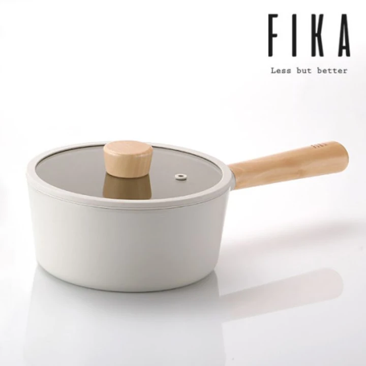 [Hàng chính hãng] Bộ 2 nồi, chảo chống dính bếp từ FIKA NEOFLAM: Nồi sâu (quánh)18cm &amp; Chảo chiên 24cm. Made in Korea