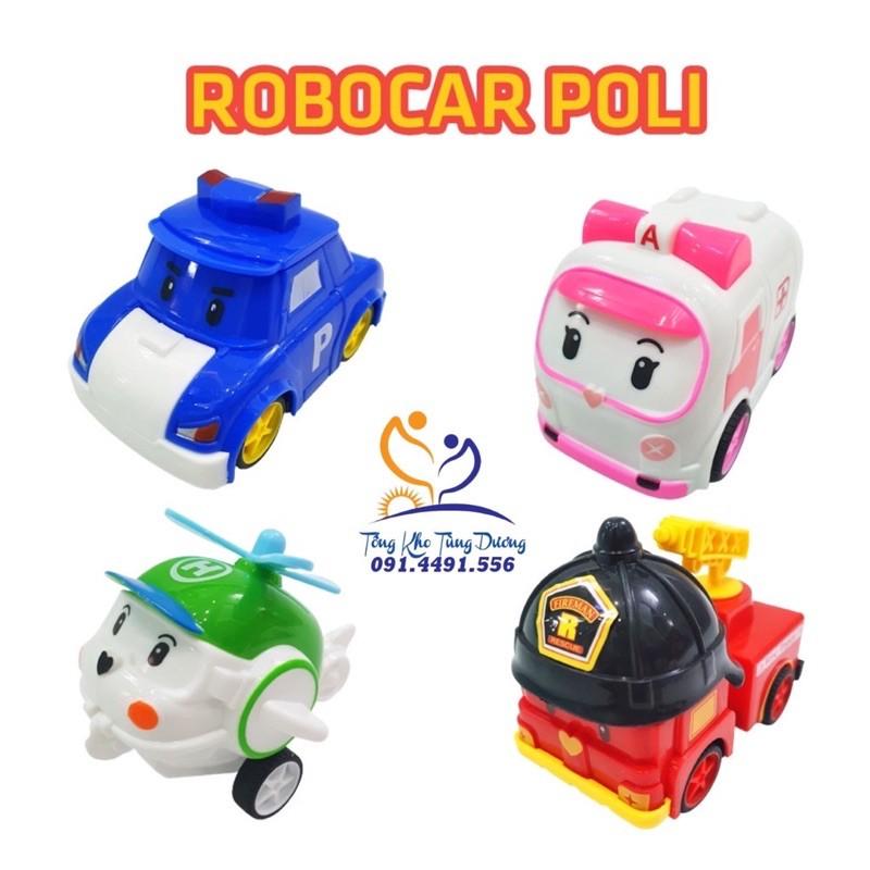 Bộ 4 xe ROBOCAR POLI chạy đà (không biến hình)