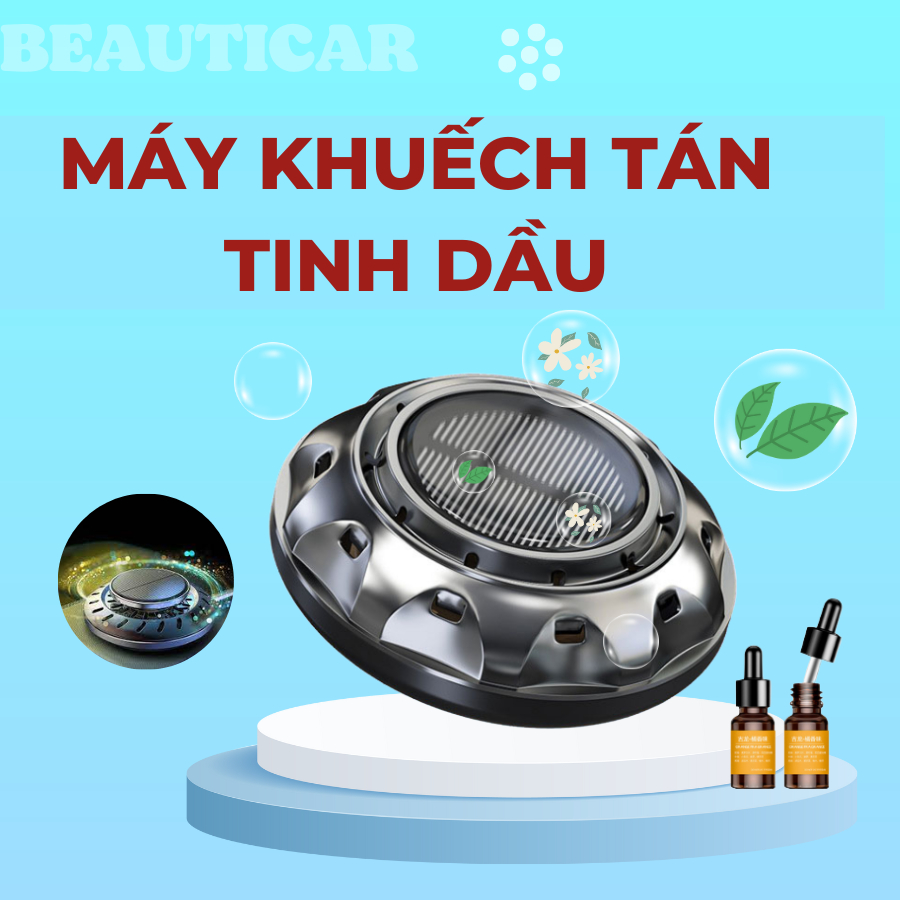 Máy khuếch tán tinh dầu,nước hoa khử mùi ô tô thương hiệu cao cấp,Hoạt động năng lượng mặt trời đế chống trơn trượt