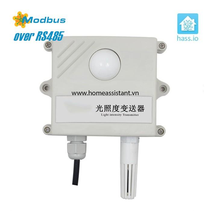 Cảm Biến Nhiệt Độ Độ Ẩm Ánh Sáng RS485 Modbus THL01 (Hỗ trợ HomeAssistant)